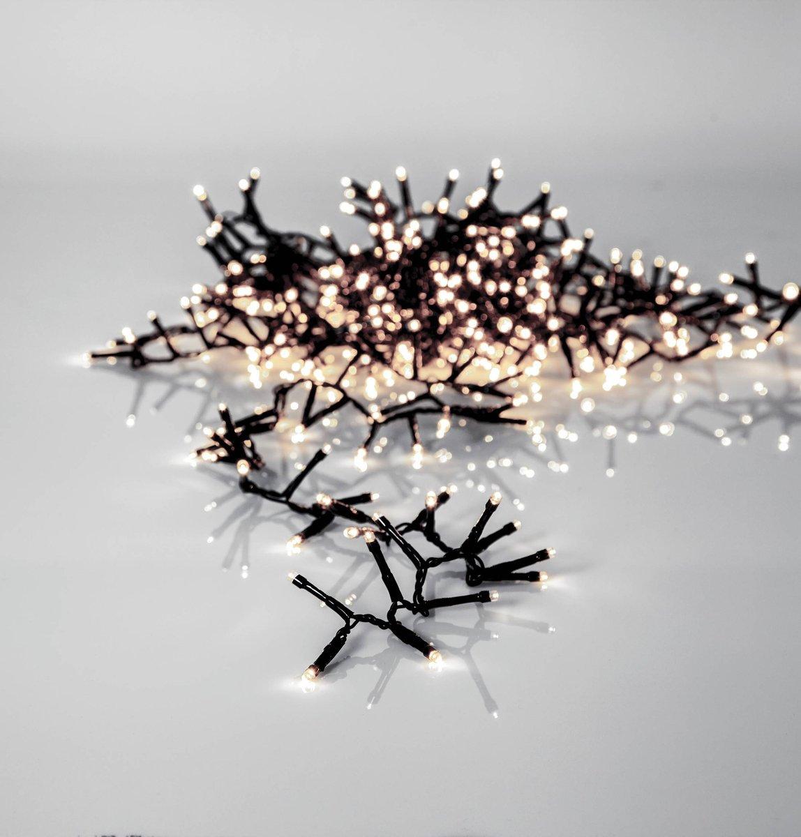 CRISPY ICE WHITE LED-Lichterkette 800 L-16000 Schwarz
