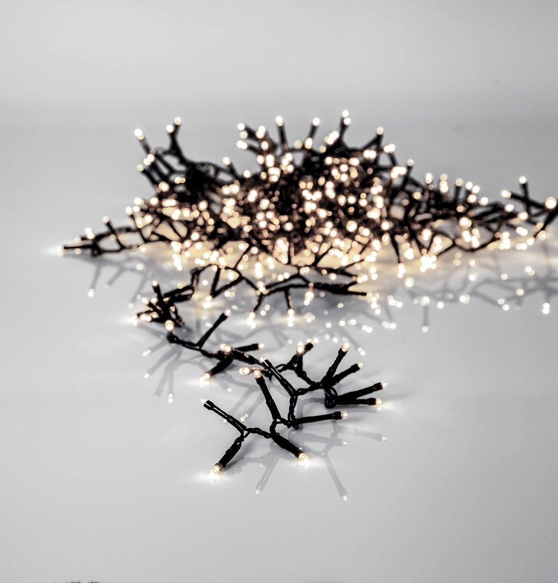 CRISPY ICE WHITE LED-Lichterkette 1200 L-25000 Schwarz