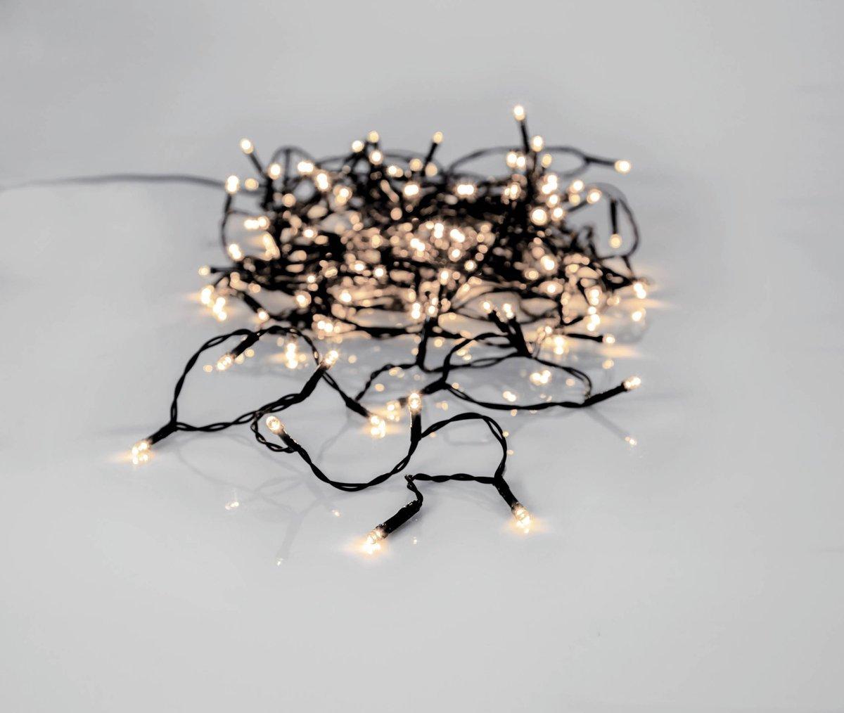 CRISPY ICE WHITE LED-Lichterkette 180 L-12600 Schwarz
