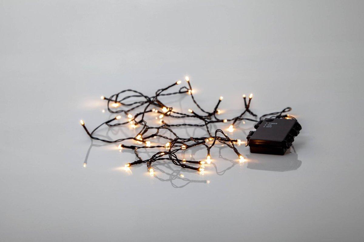 AKKU LED-Lichterkette 40 L2800mm Schwarz Transparent