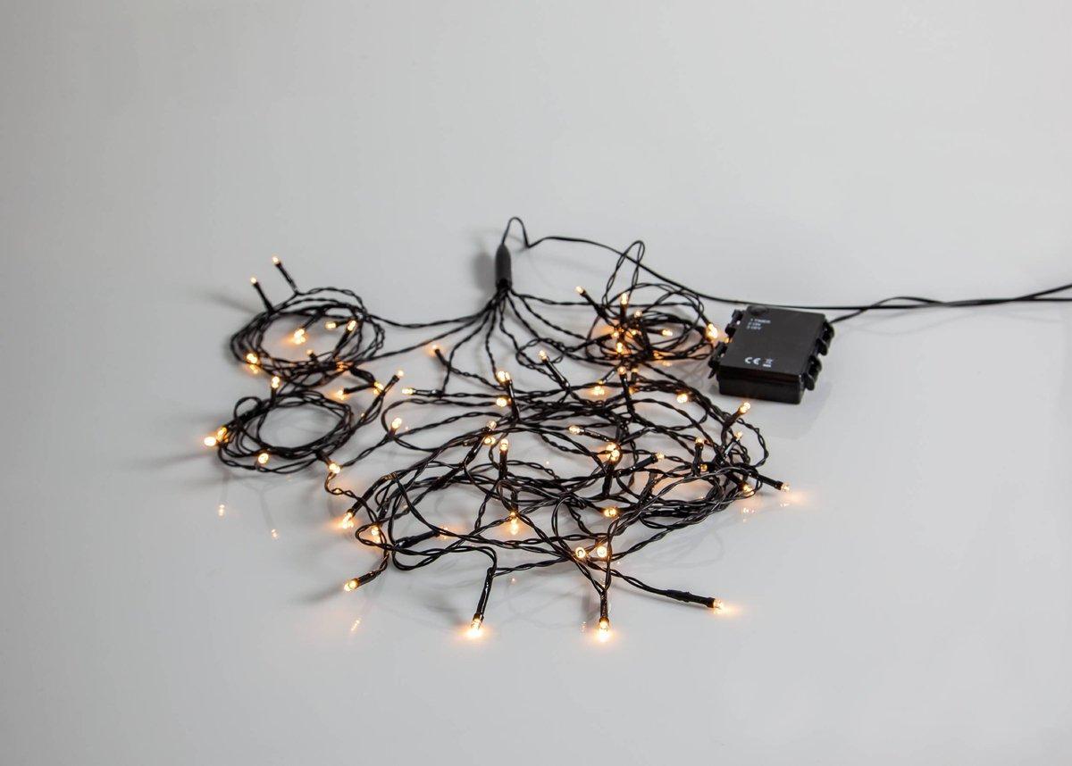 AKKU LED-Vorhang 64 2700x1400 Schwarz