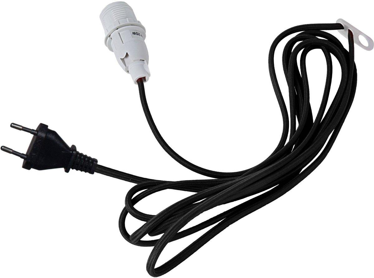 LACY Kabel L-3500 mit Fassung 1x25W E14 +Stecker schwarz