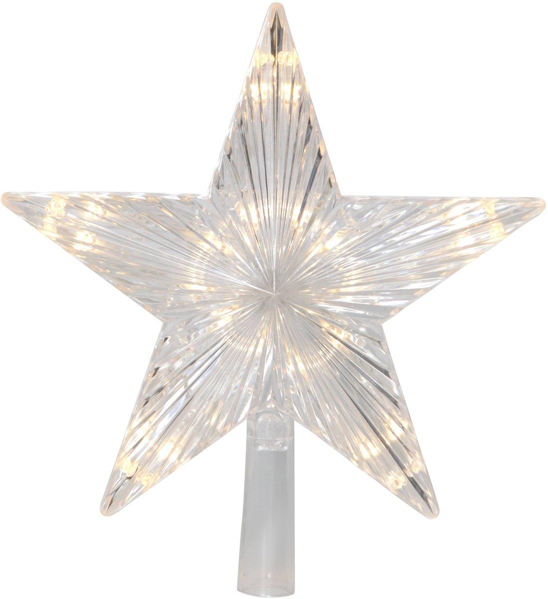 TOPSY LED-Aufsatz Stern 10 Transparent