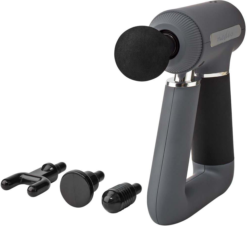 Sport-Massagepistole Batteriebetrieben 6 Massagemodi grau