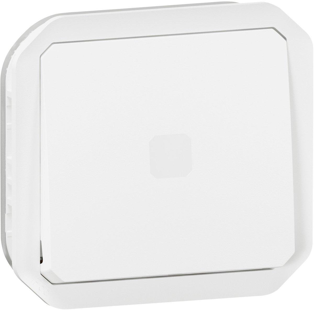 Plexo New Einsatz Zeitschalter ausschaltverzögert beleuchtet IP55 IK07 Ultraweiß