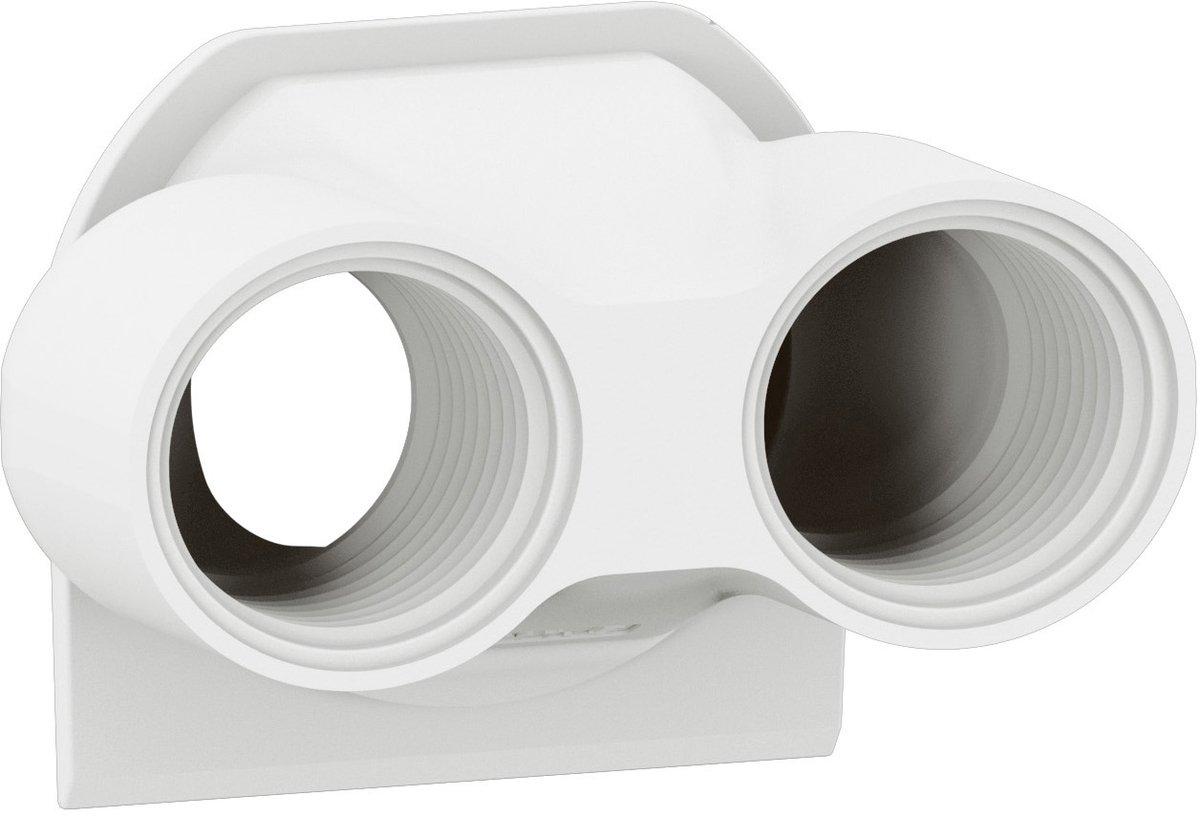 Plexo New 2-fach Kabeleinführung ISO 20 Ultraweiß