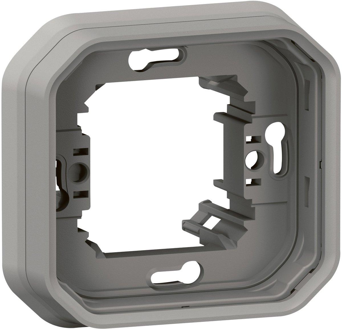 Plexo New Feuchtraum-Unterputz 1-fach Tragring Grau