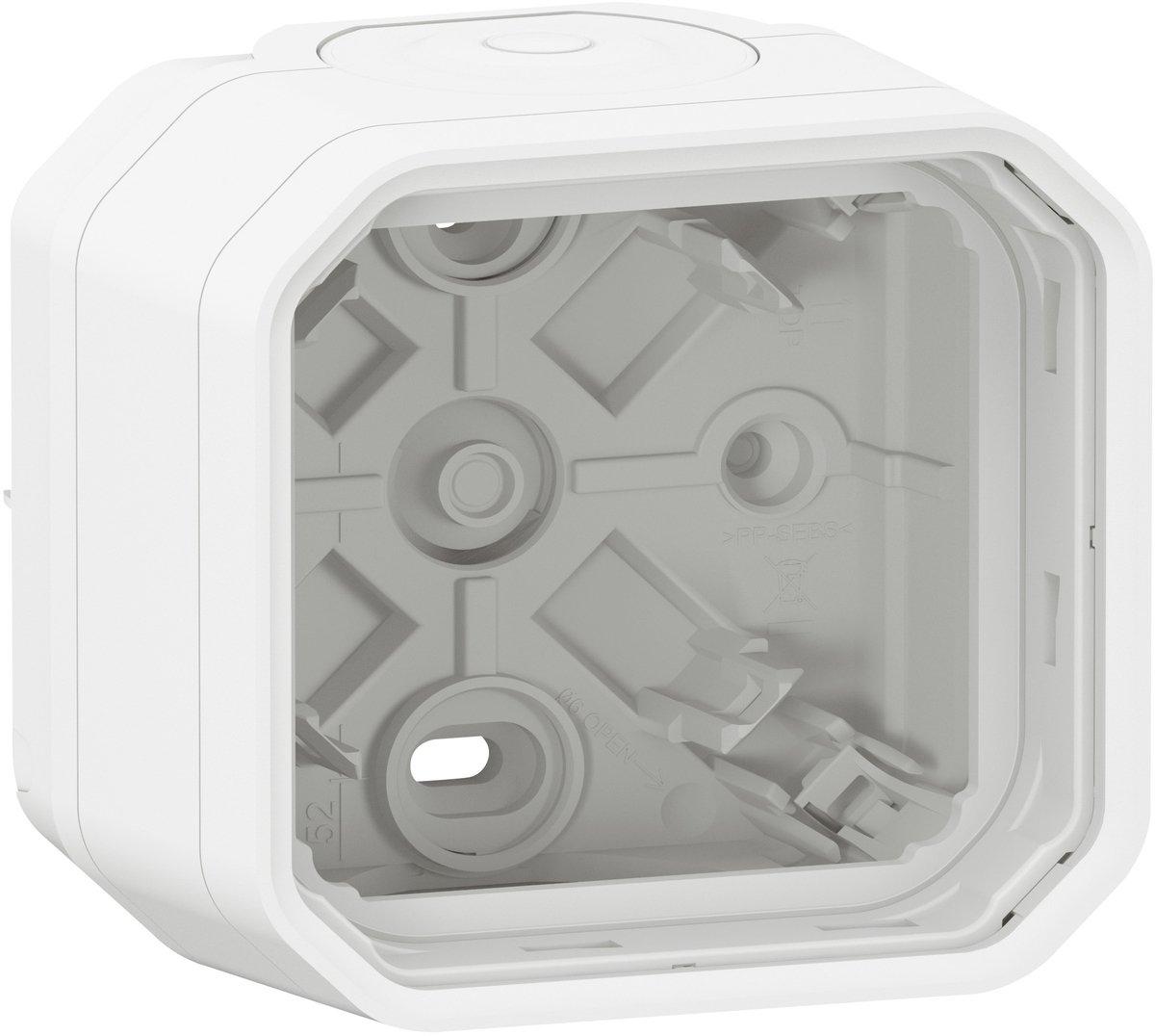 Plexo New 1-fach Gehäuse Ultraweiß