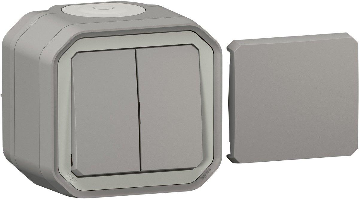 Plexo New Feuchtraum-AP Multifunktionsschalter Wechselschalter 10AX Taster 10 A