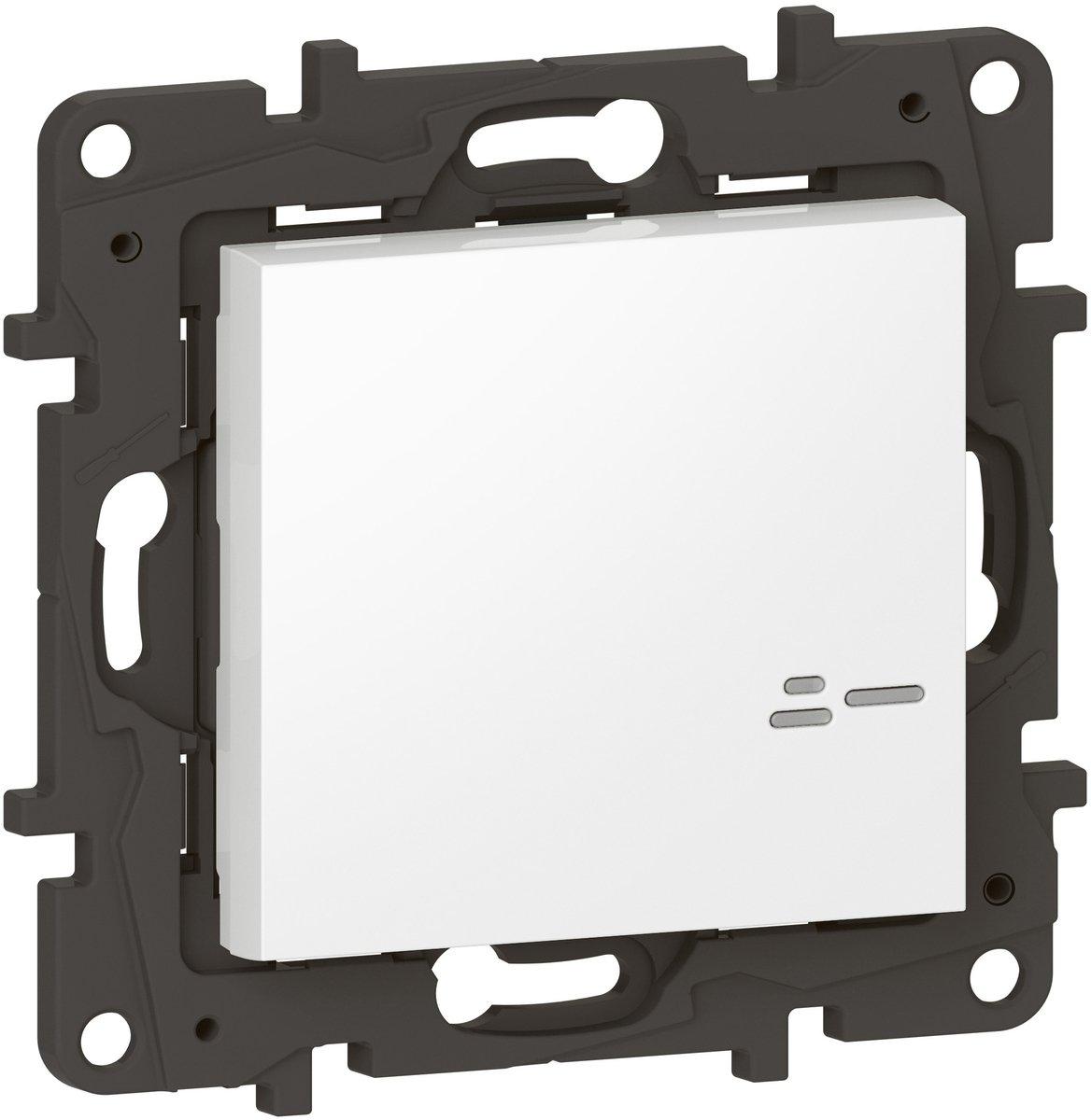 Vernetzter Wandsender 1-fach zum Schalten der Beleuchtung with Netatmo Ultraweiß