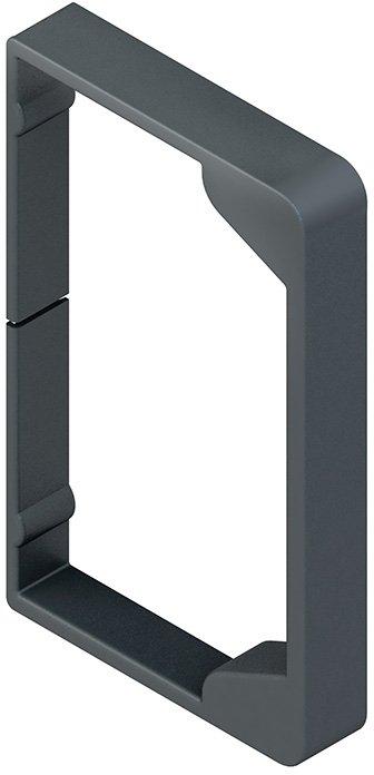 Endschutzring 80x80 mm Kunststoff Polypropylen RAL 7021 schwarzgrau