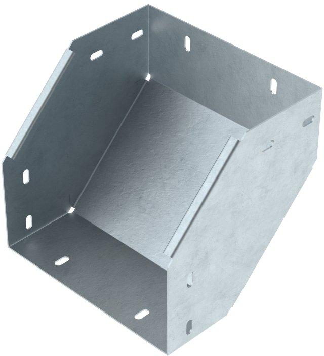 Universal-Steigstück 2x45° 100x200 mm ungel. Seitenholm t= 1,5 mm Stahl