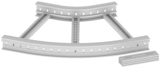 Unex Flachbogen 45° 85x600 R300 aus U23X