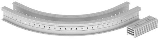 Unex Flachbogen 90° 135x200 R600 aus U23X