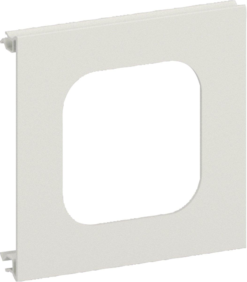 Blende 1-fach R18 PVC für BR mit OT 120mm verkehrsweiß