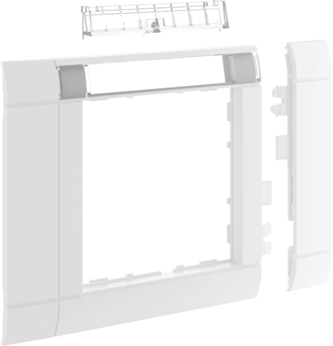 Rahmenblende 55 modular OT 80 halogenfrei mit Beschriftungsfeld verkehrsweiß