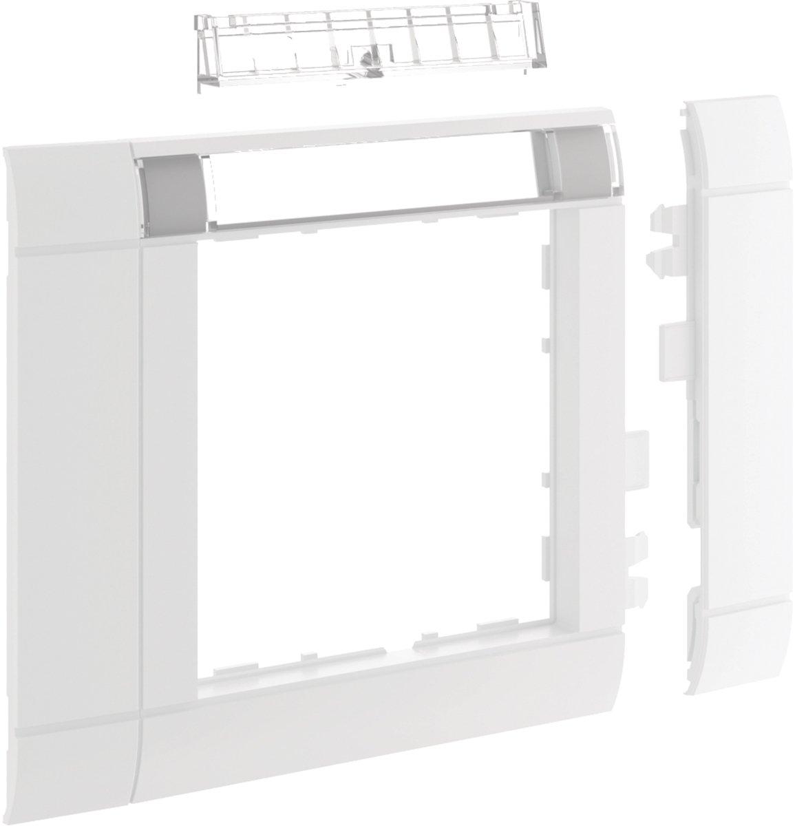 Rahmenblende 50 modular OT 80 halogenfrei mit Beschriftungsfeld verkehrsweiß
