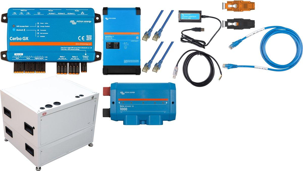 Victron Multiplus-II 48V 3-Phasen 9kVA - Speicherpaket 15,4 kWh BYD mit Cerbo GX