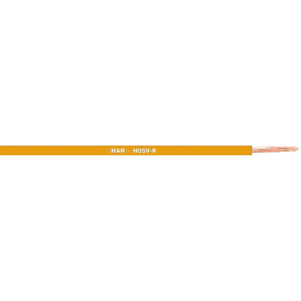 PVC-Aderleitung H05V-K EMBOSS 1x0,75 2500m orange