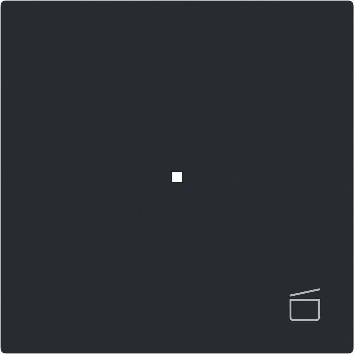 Wippe 1-fach für flex f@h KNX mit Symbol Szene schwarz matt - art linear