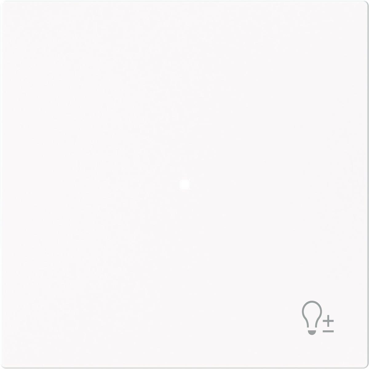 Wippe 1-fach für flex f@h KNX mit Symbol Dimmen studioweiß matt - art linear