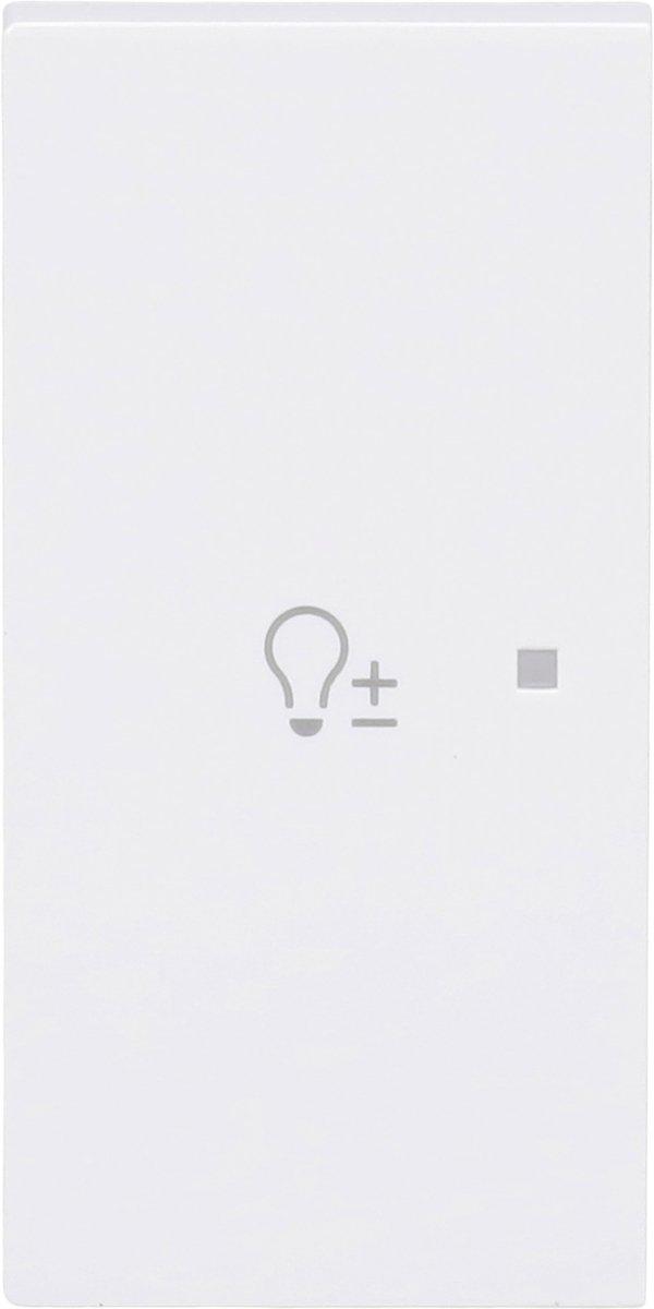 Wippe 2-fach links für flex f@h KNX mit Symbol Dimmen studioweiß - art linear