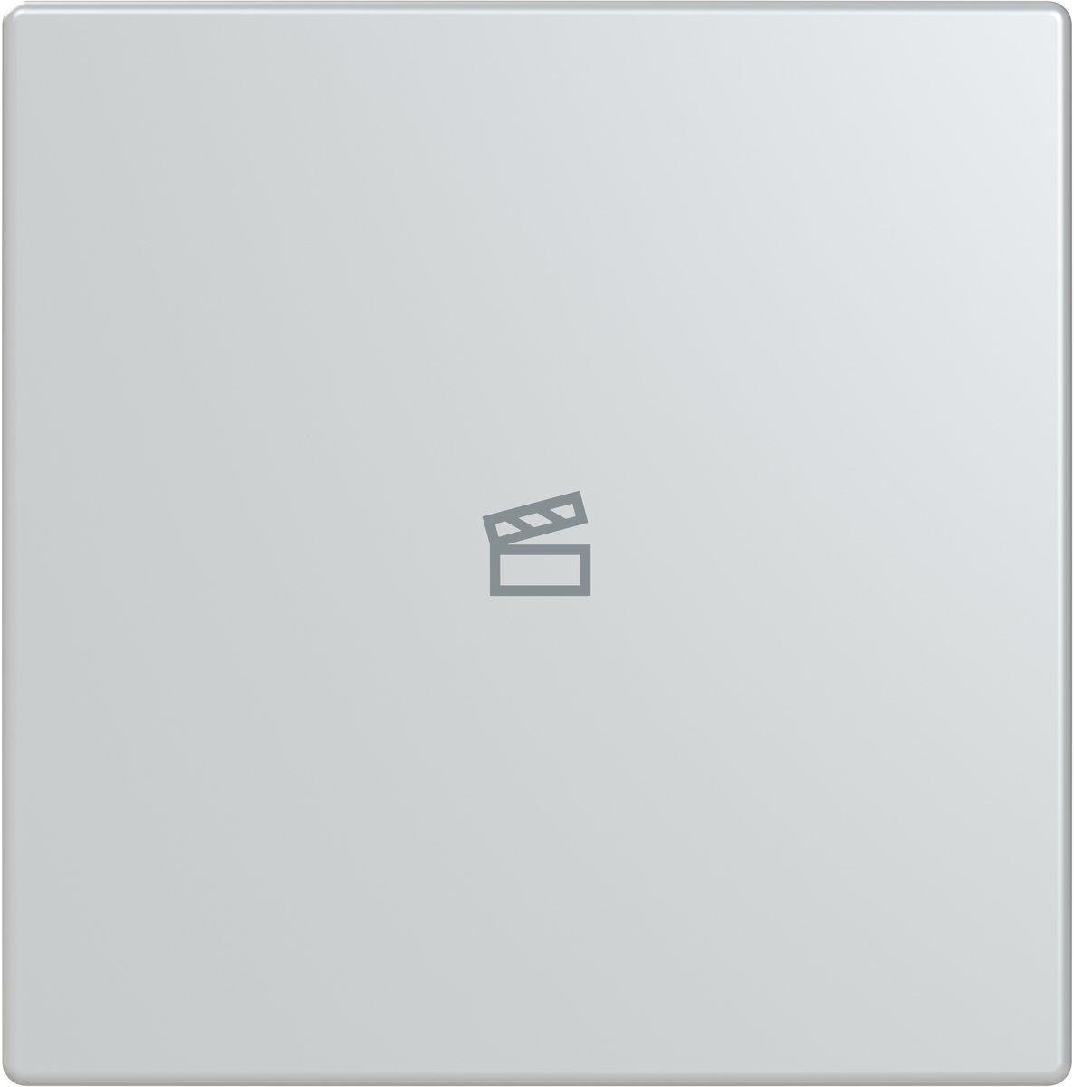Abdeckung 1-fach für Trevion Keypad / Symbol Szene alusilber - Plattform 63