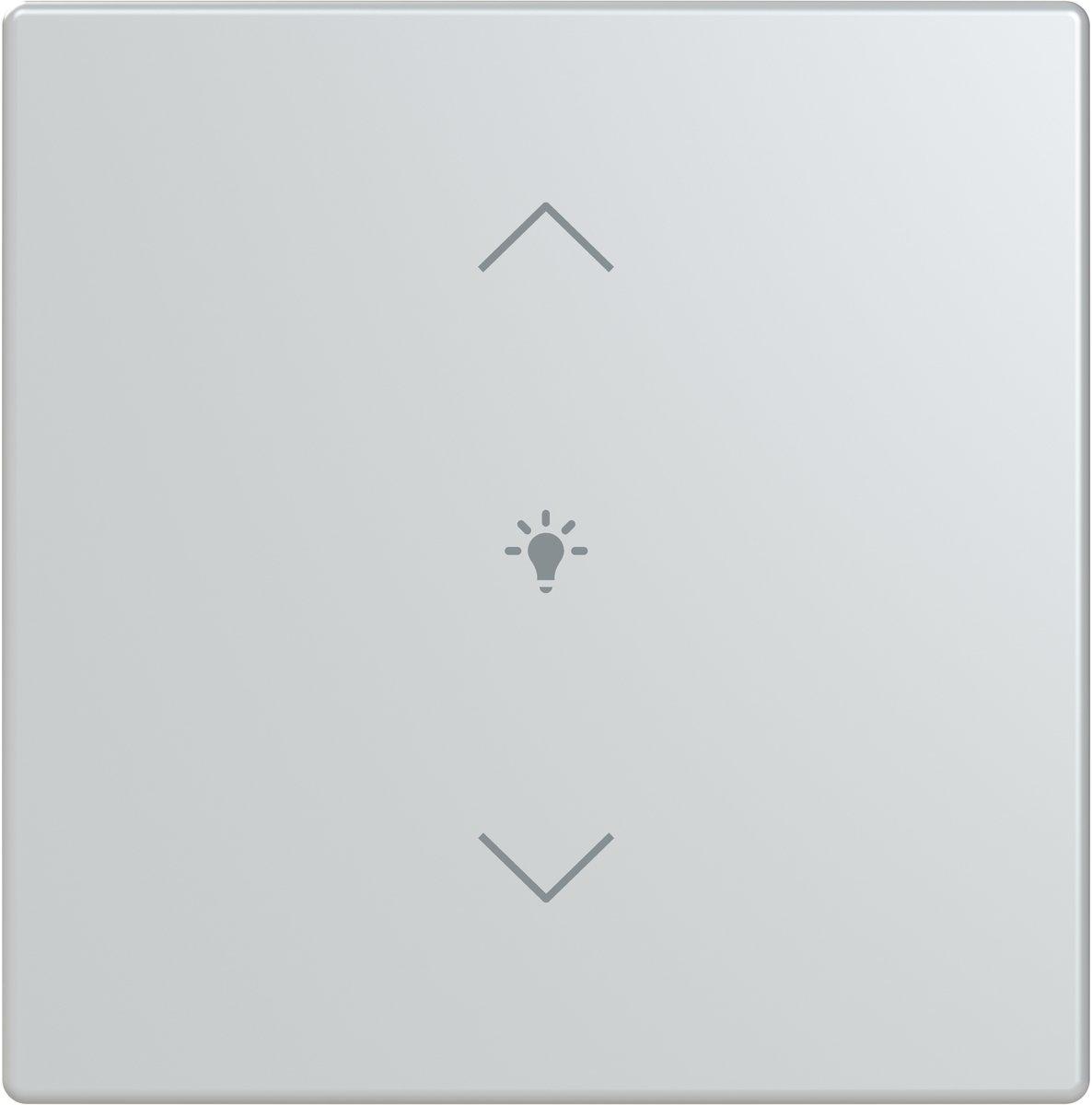 Abdeckung 1-fach für Trevion Keypad / Symbol Dimmen alusilber - Plattform 63