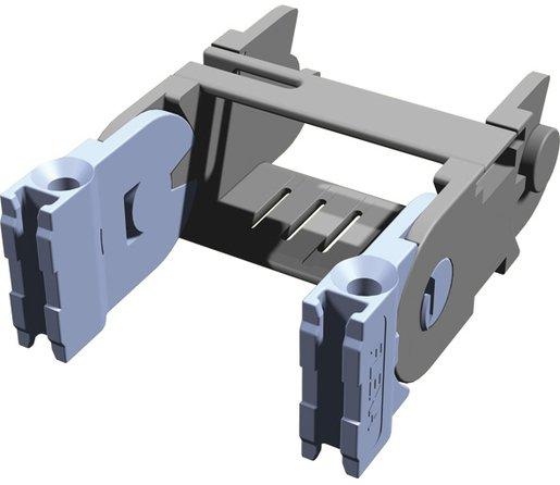 Flachanschluss PB4-R für Führungsketten PL4 radienseitig