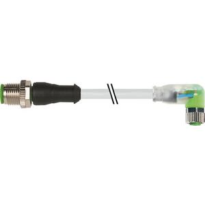 M12 St. 0° / M8 Bu. 90° A-kod. LED