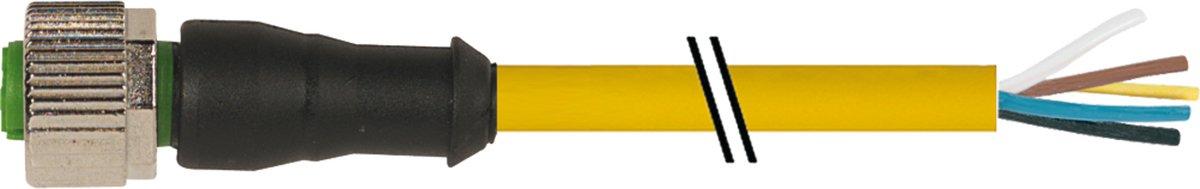 M12 Bu. 0° A-kod. freies Ltg-ende