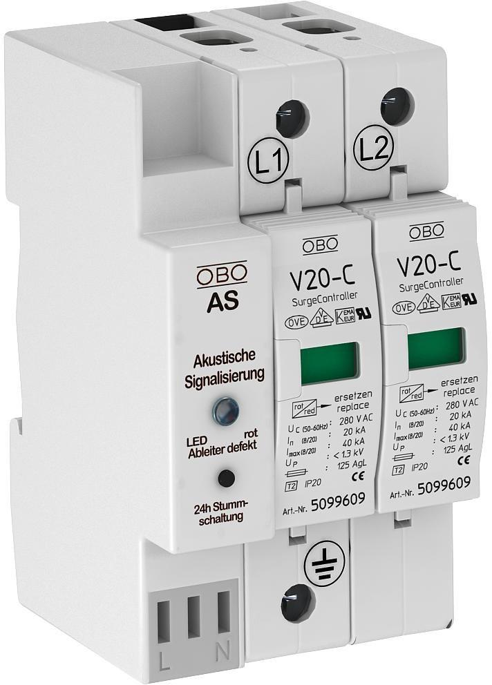 SurgeController V20 mit Akustiksignalisierung 280V