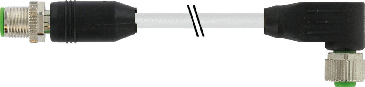 M12 St. 0° / M12 Bu. 90° A-kod. geschirmt