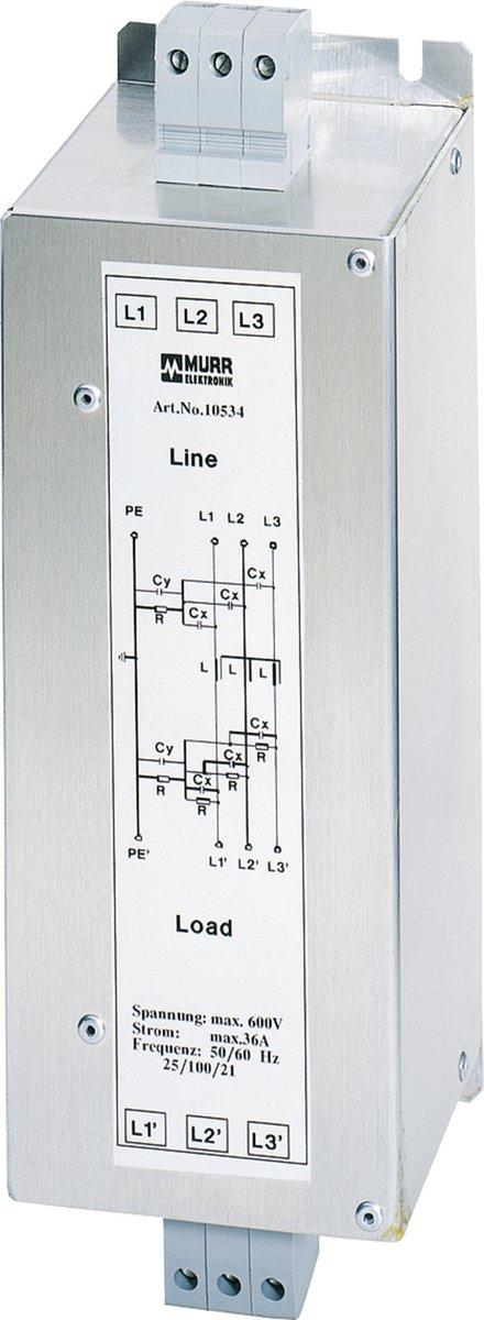 MEF Netzentstörfilter 3-phasig 1-stufig