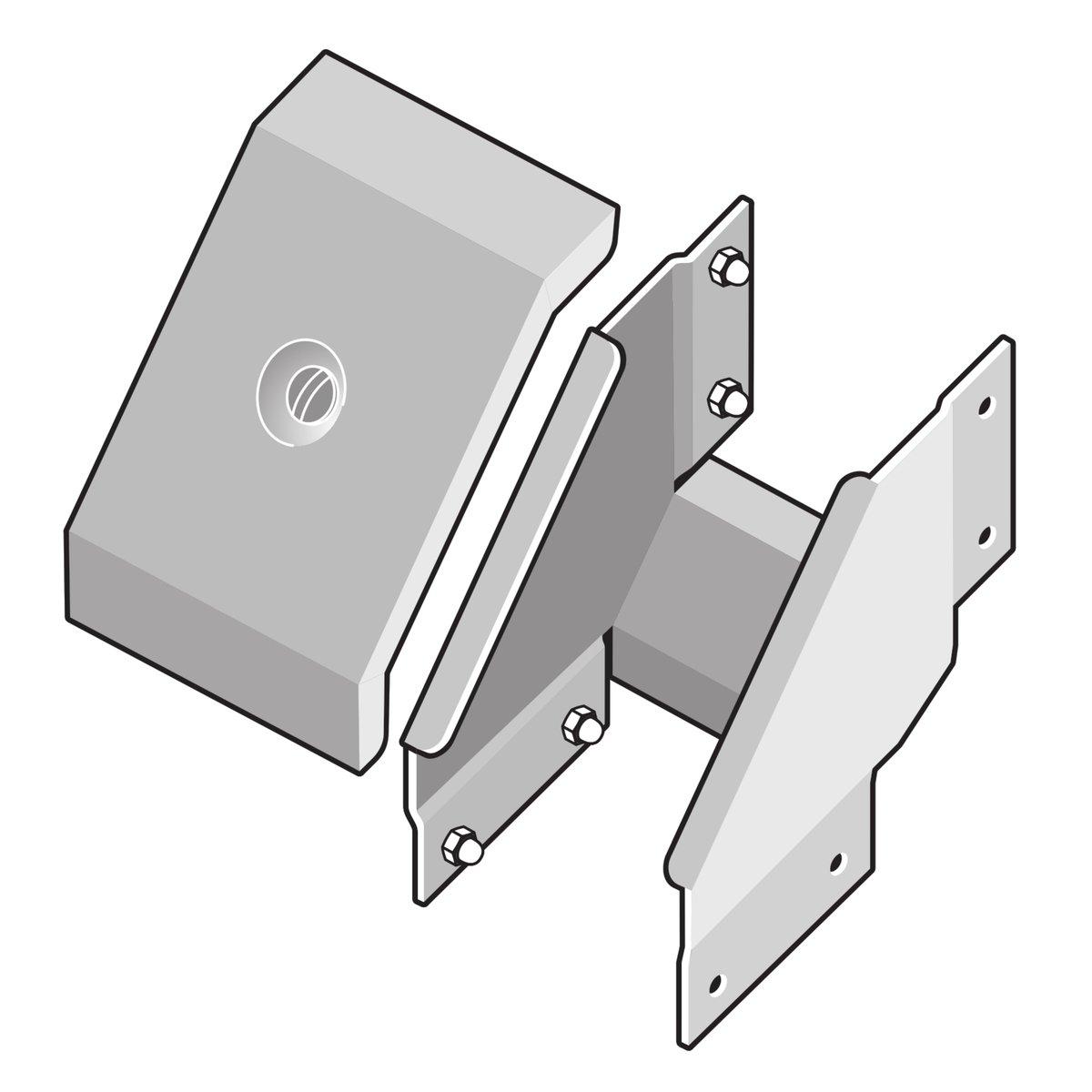 Winkel Deckel außen