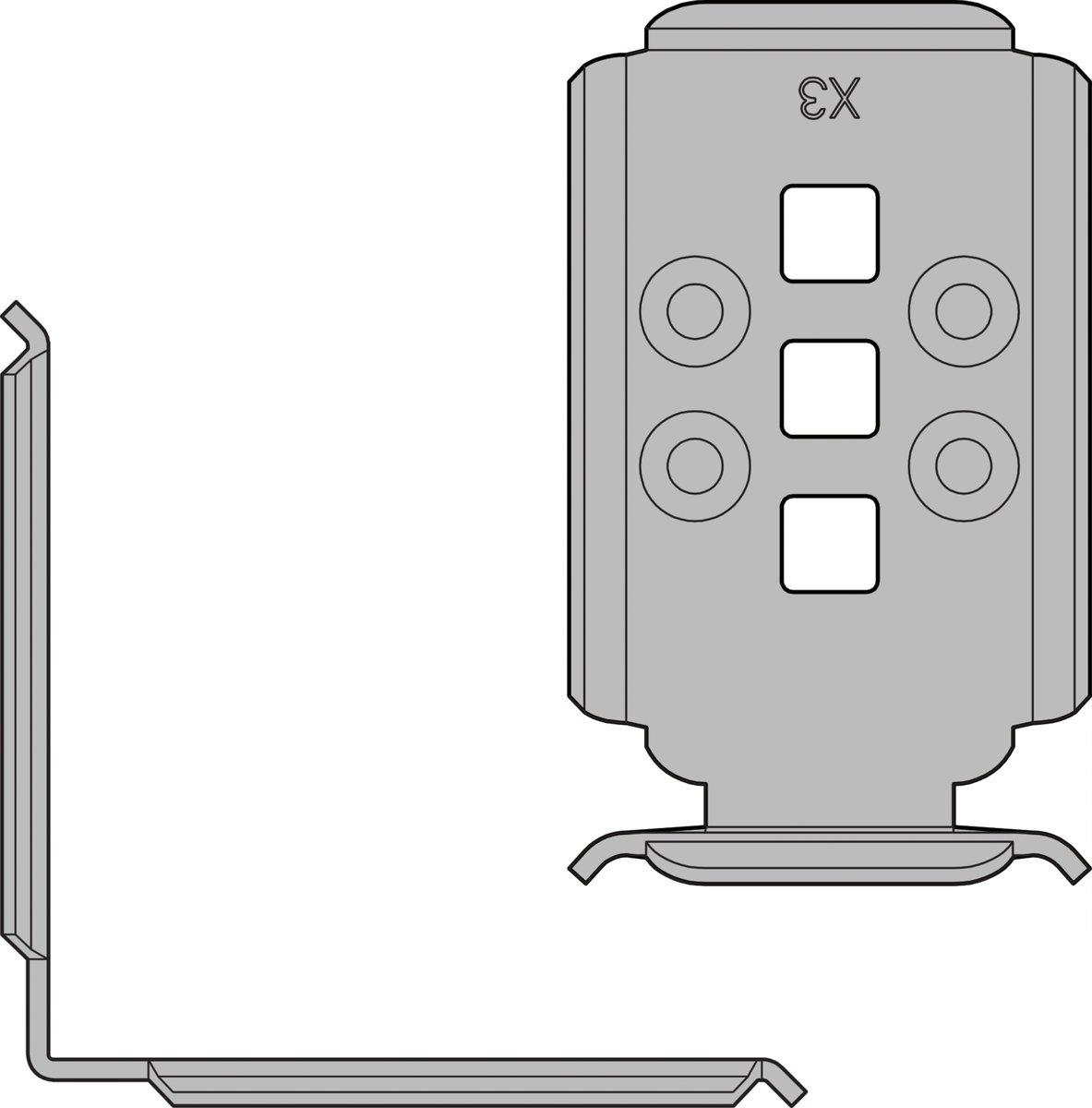 Winkel-Verbindungslasche edelstahl