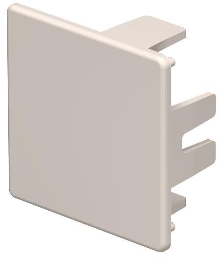 Endstück 40x40mm PVC cremeweiß RAL 9001