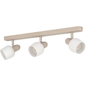 CORATO Balkenleuchte 3xE14 Sand/Nickel/Opal