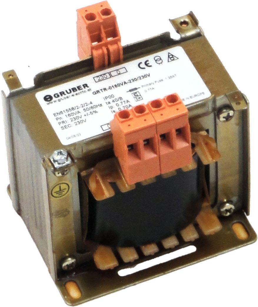 Steuertransformator 230/230VAC I1: 0,77A / I2: 0,70A - Primäranzapfung +/- 5%
