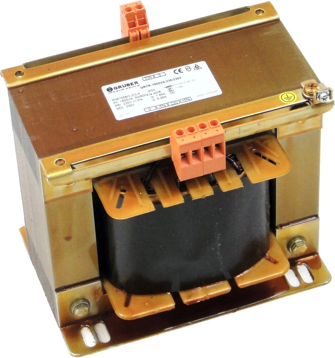 Steuertransformator 230/230V I1: 7,65A / I2: 6,96A - Primäranzapfung +/- 5%