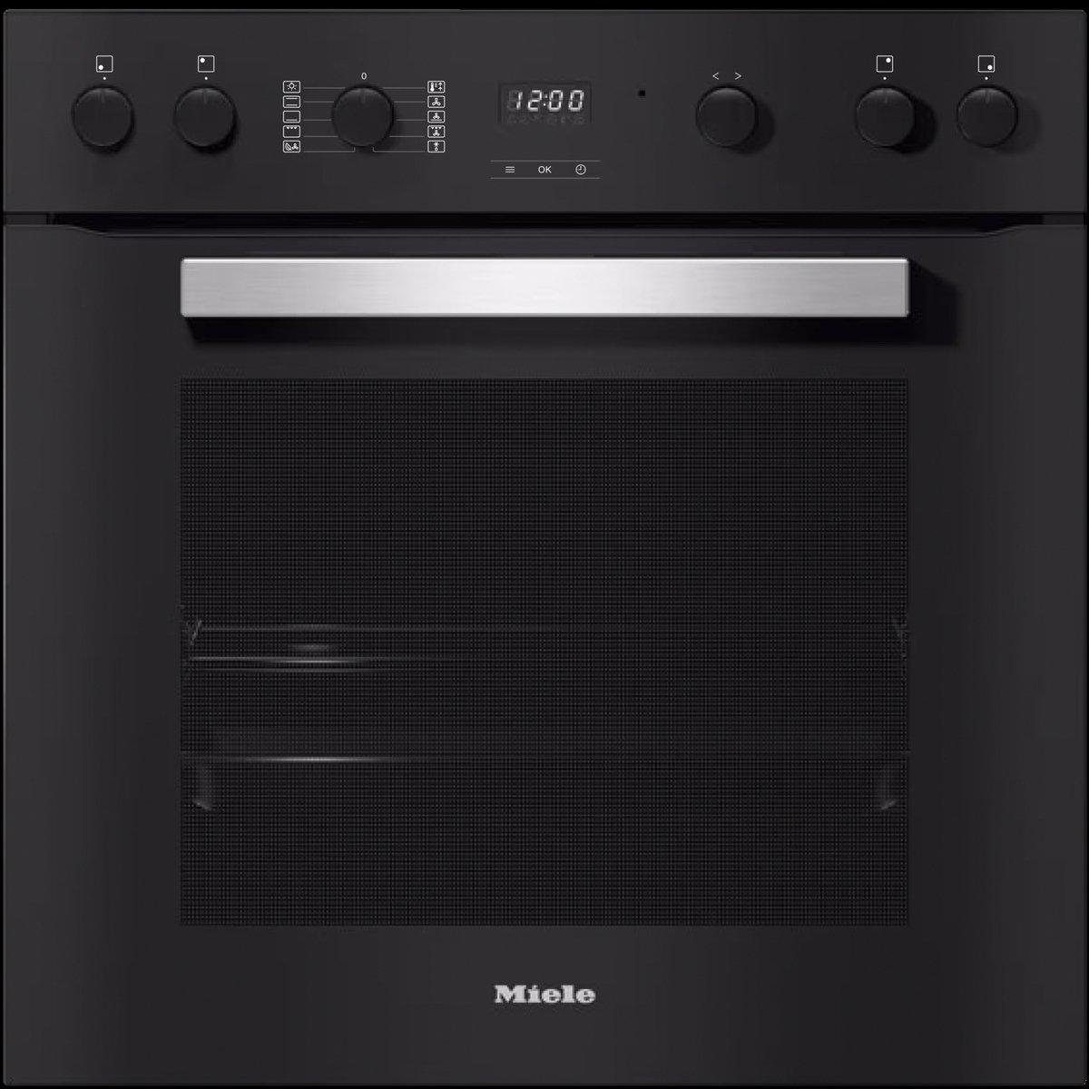 Einbau-Herd H 2455 I Obsidianschwarz