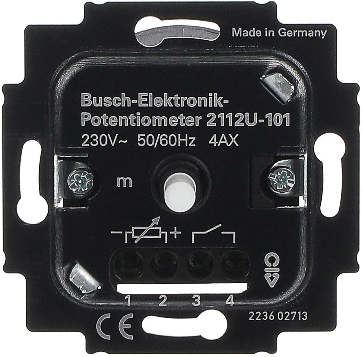 Busch-Drehdimmer Einsatz Bedienung mit Drehknopf 230 V