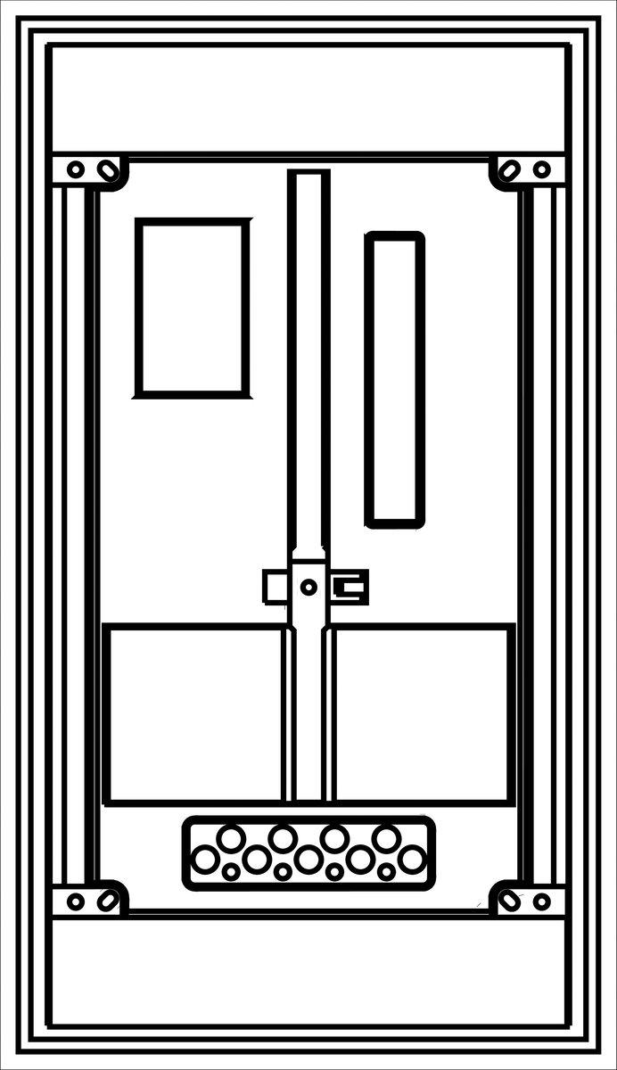 Kunststoff-Zählerverteiler für Innenraum UP/API W1AO