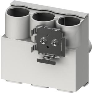 Einspeiseblock 3-polig 250A 120mm² Anschlussquerschnitt für Sammelschiene BB250