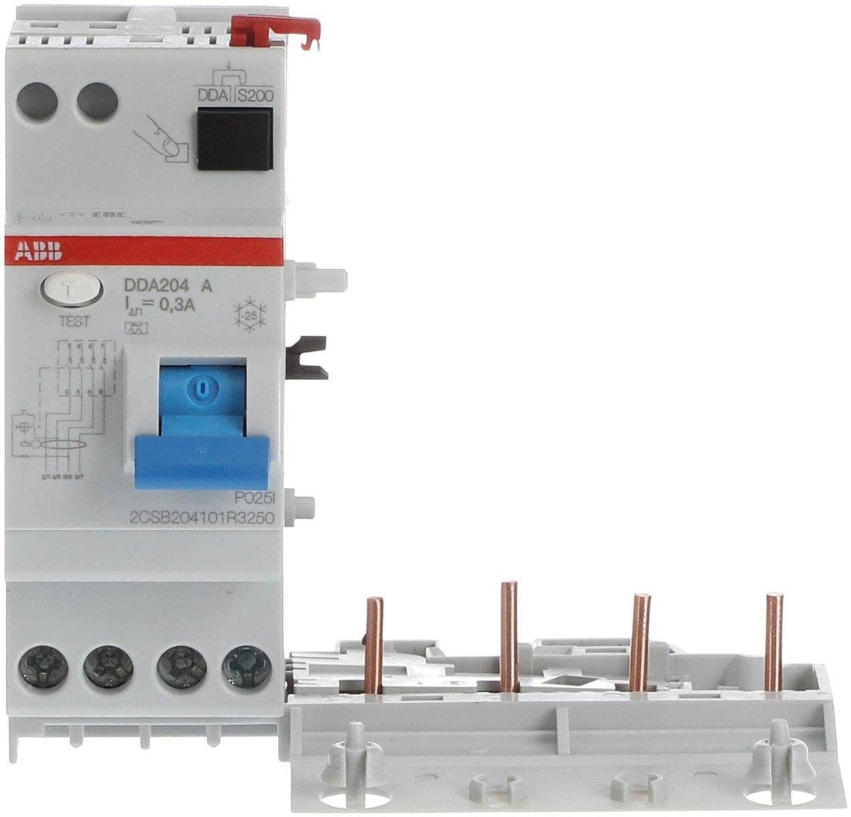 DDA204A-25/0 3 FI-Block für S204 4P Typ A 25A 300mA