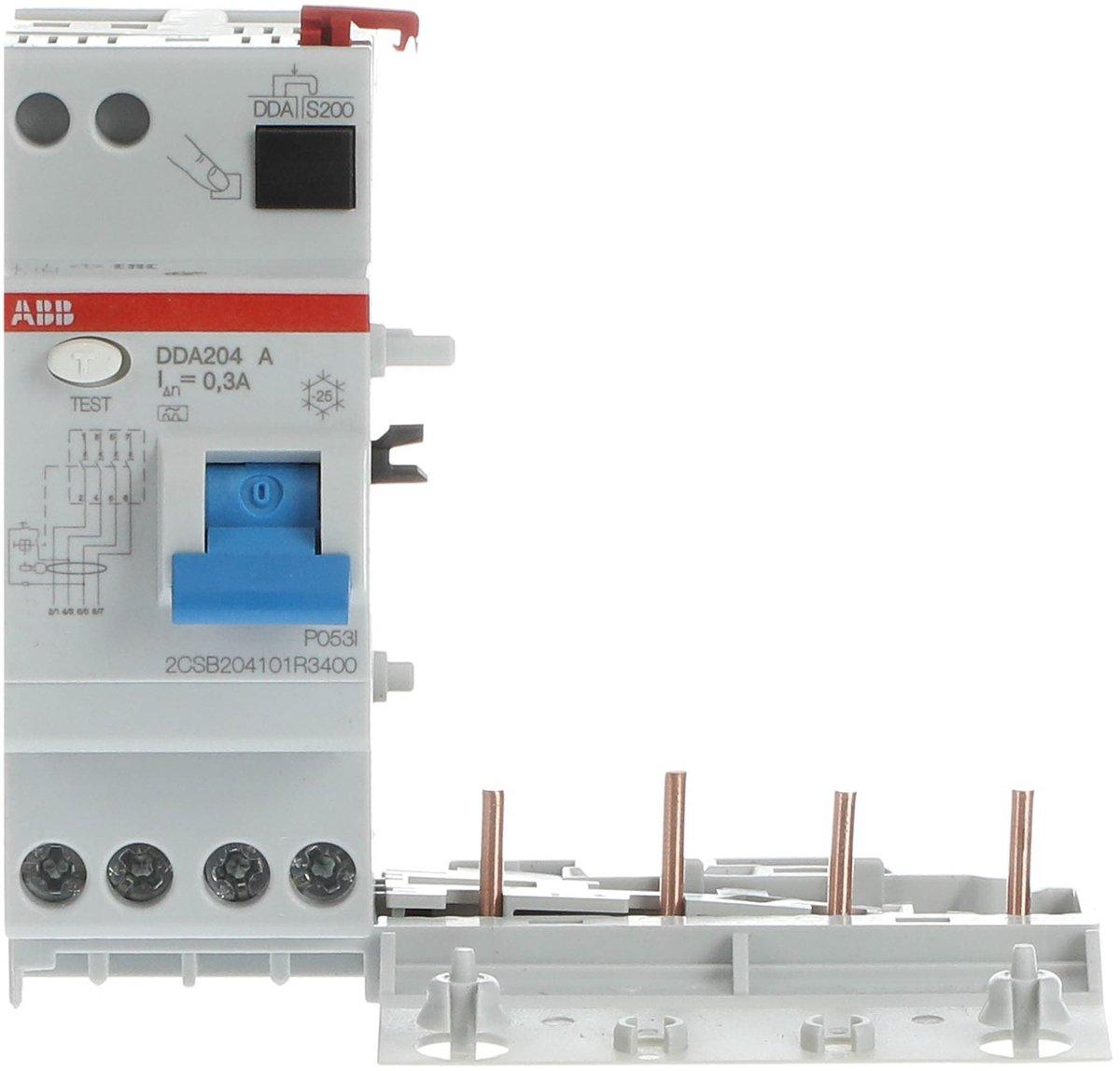 DDA204A-40/0 3 FI-Block für S204 4P Typ A 40A 300mA