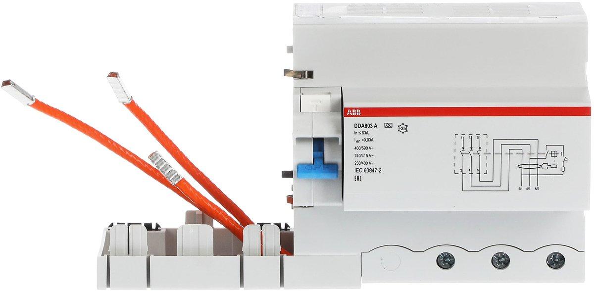 DDA803A-63/0 03 FI-Block für S803 3P Typ A 63A 30mA