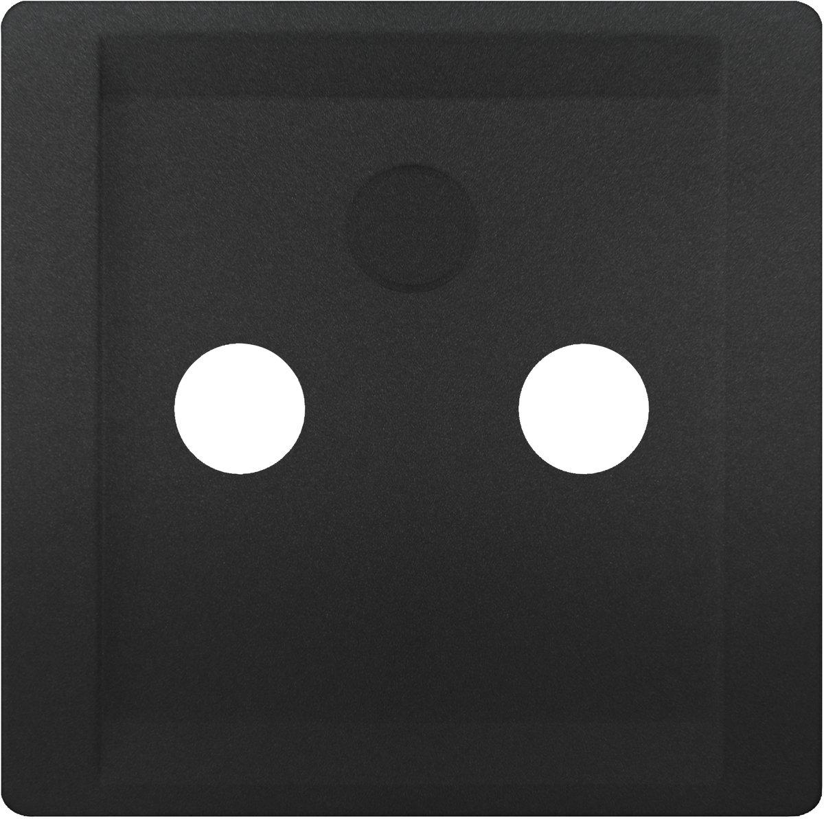 DELTA style Abdeckplatte für TV/RF/SAT 2-und 3-Loch anthrazit