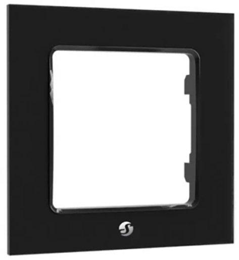 1-Halter Schalterrahmen für Shelly Wandschalter schwarz