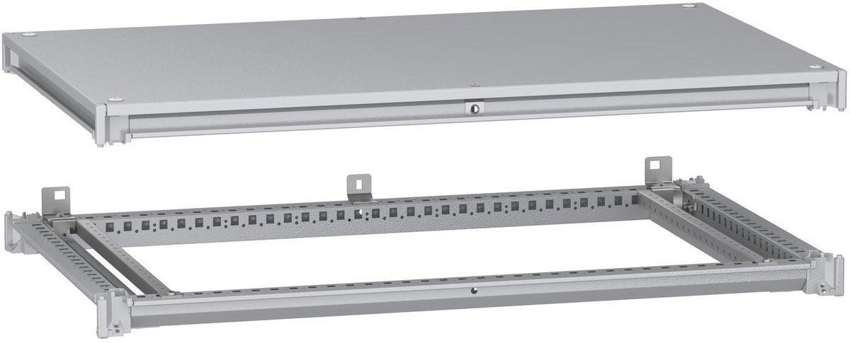 Unterer u. ober. Rahmen PanelSeT SFN f. elekt. Gehä. B 1000 x T 600mm inkl. Dach